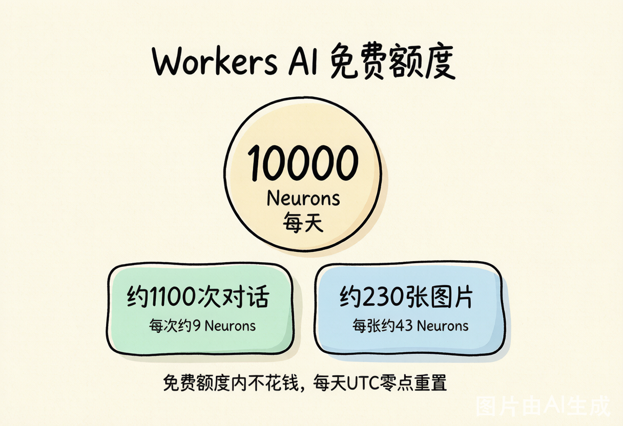 Workers AI 免费额度