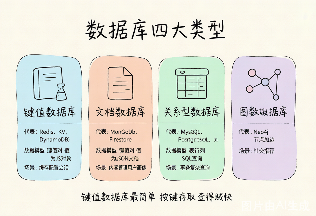 数据库四大类型对比