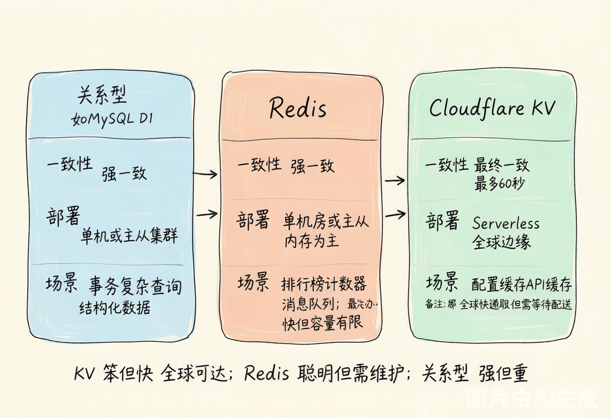 KV vs Redis vs 关系型数据库