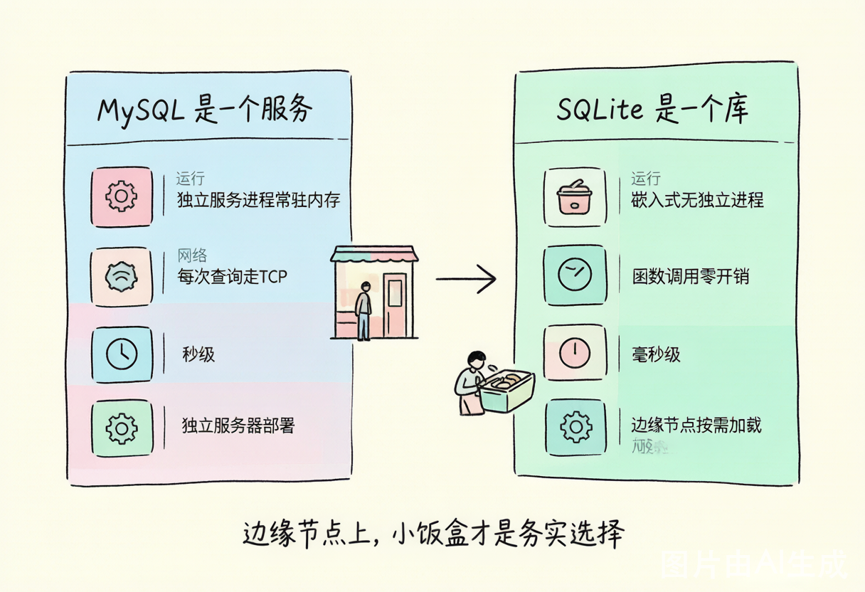SQLite 与 MySQL 对比