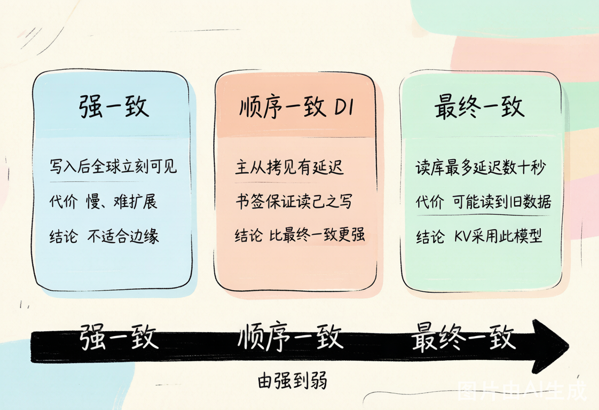 三种一致性模型对比