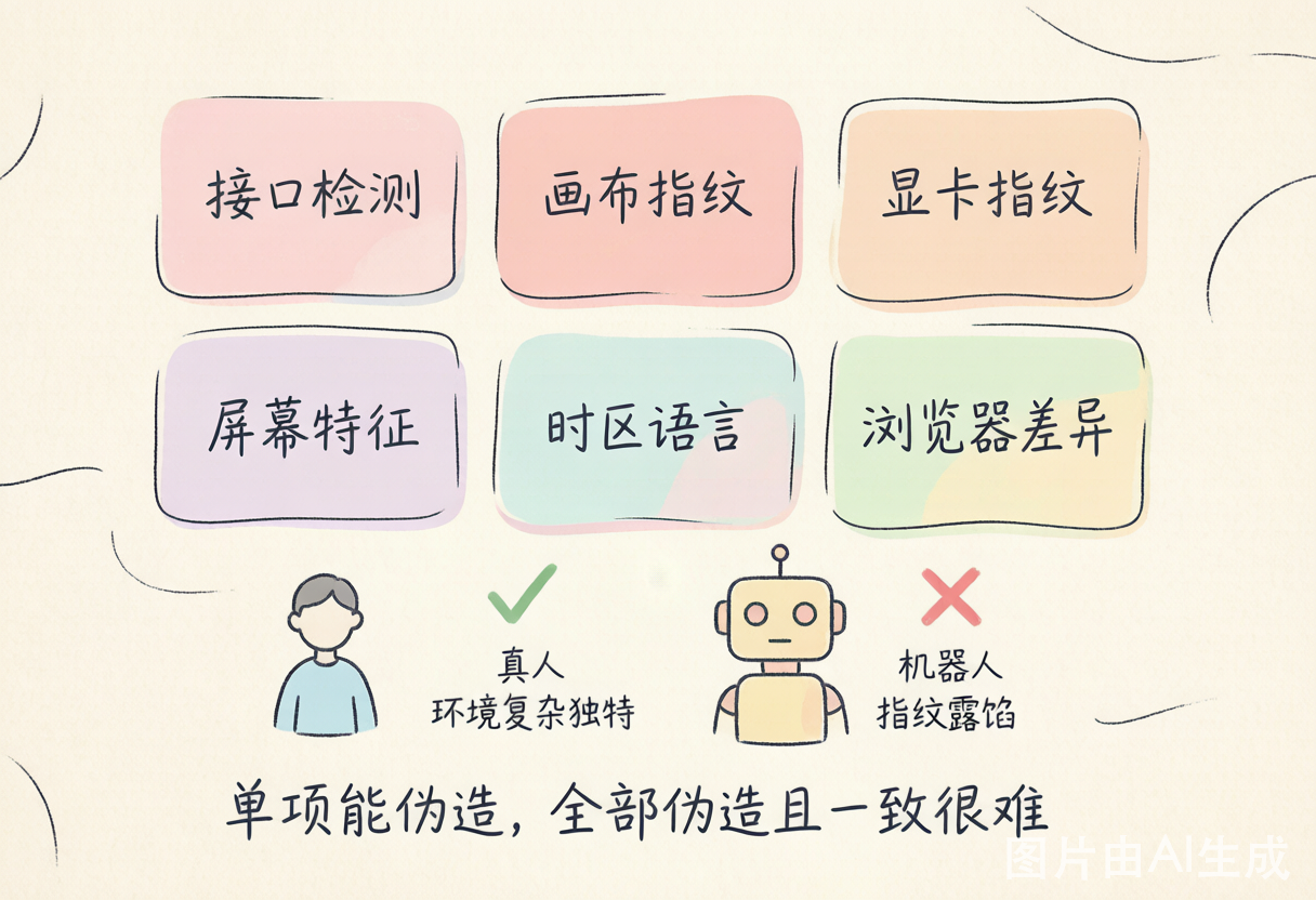 浏览器指纹探测矩阵