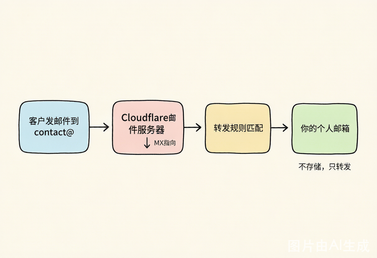 Cloudflare Email Routing 工作原理